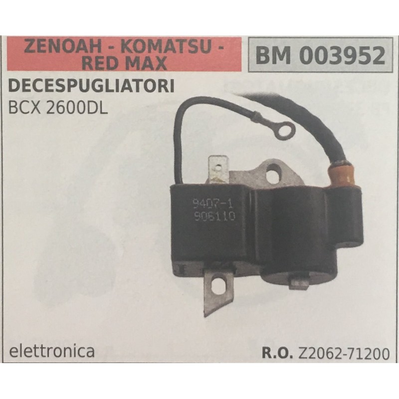 BOBINA BRUMAR ELETTRONICA ZENOAH  KOMATSU  RED MAX DECESPUGLIATORI BCX 2600DL