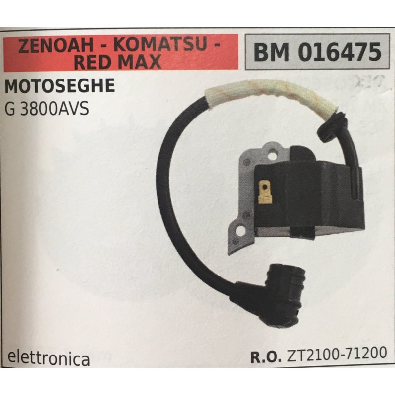 BOBINA BRUMAR ELETTRONICA ZENOAH  KOMATSU  RED MAX MOTOSEGHE G 3800AVS