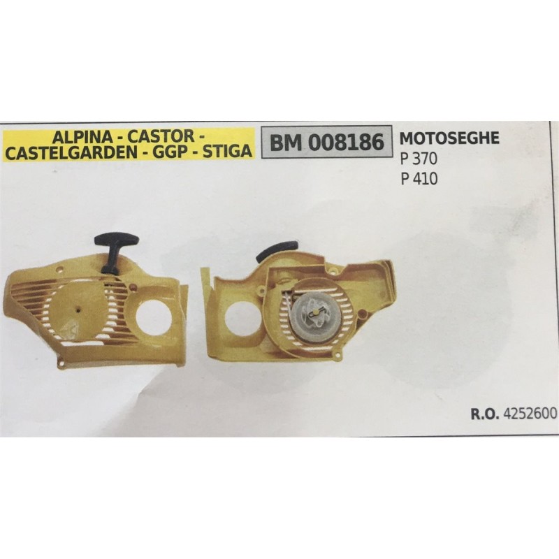 AVVIAMENTO COMPLETO BRUMAR ALPINA  CASTOR  CASTELGARDEN  GGP  STIGA MOTOSEGHE P 370 P 410