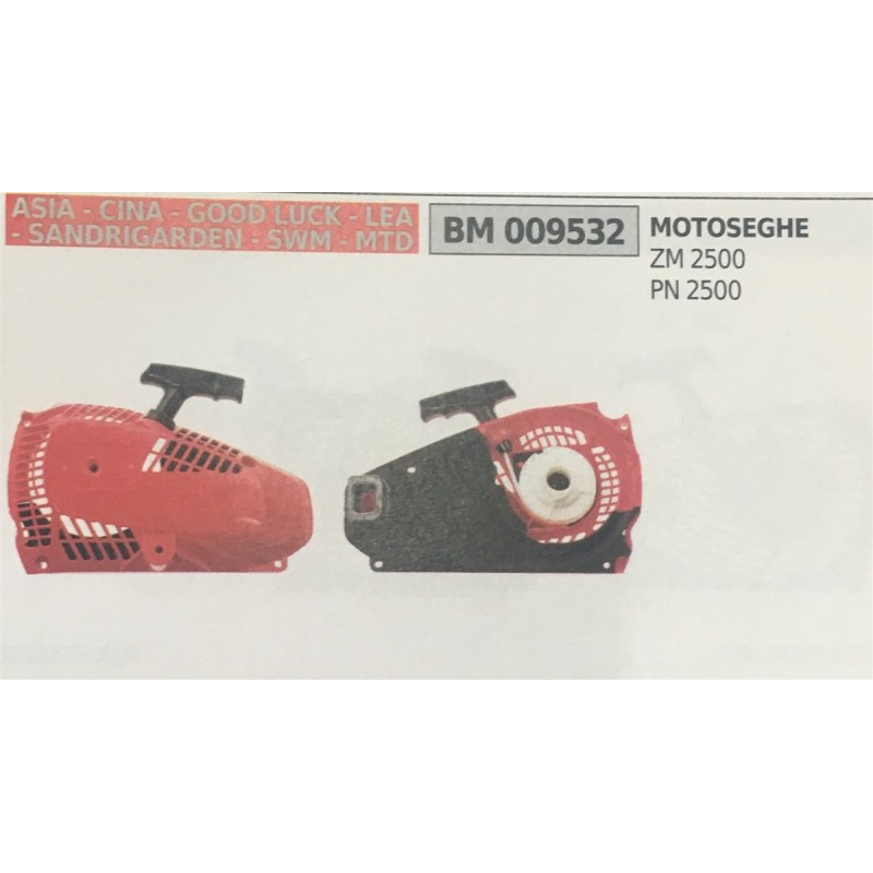 AVVIAMENTO COMPLETO BRUMAR ASIA  CINA  GOOD LUCK  LEA  SANDRIGARDEN  SWM  MTD MOTOSEGHE ZM 2500  PN 2500