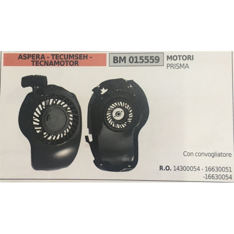 AVVIAMENTO COMPLETO BRUMAR ASPERA  TECUMSEH  TECNAMOTOR MOTORI PRISMA  con convogliatore