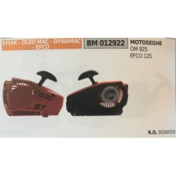 AVVIAMENTO COMPLETO BRUMAR EMAK  OLEO MAC  DYNAMAC  EFCO MOTOSEGHE OM 925 EFCO 125