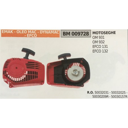 AVVIAMENTO COMPLETO BRUMAR EMAK  OLEO MAC  DYNAMAC  EFCO MOTOSEGHE OM 931 OM 932 EFCO 131 EFCO 132