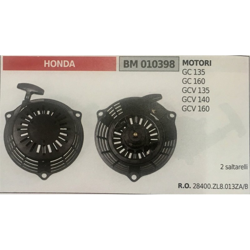 AVVIAMENTO COMPLETO BRUMAR HONDA MOTORI GC 135 GC 160 GCV 135 GCV 140 GCV 160   2 saltarelli