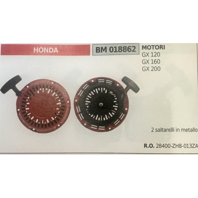 AVVIAMENTO COMPLETO BRUMAR HONDA MOTORI GX 120 GX 160 GX 200    2 saltarelli in metallo