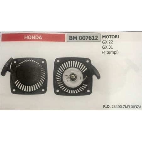 AVVIAMENTO COMPLETO BRUMAR HONDA MOTORI GX 22 GX 31  (4 tempi)