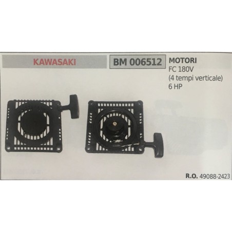 AVVIAMENTO COMPLETO BRUMAR KAWASAKI MOTORI FC 180V (4 tempi verticale) 6 HP