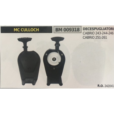 AVVIAMENTO COMPLETO BRUMAR MC CULLOCH DECESPUGLIATORI CABRIO 243244246 CABRIO 251261