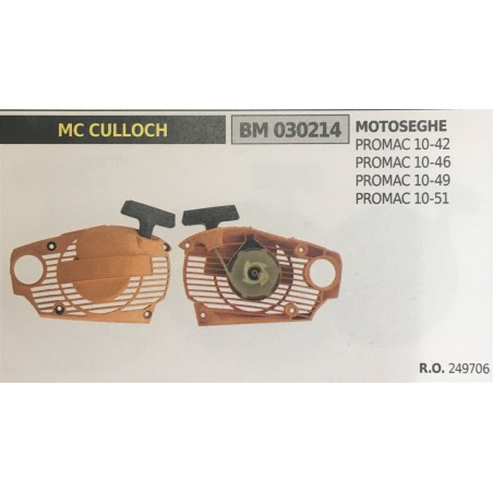 AVVIAMENTO COMPLETO BRUMAR MC CULLOCH MOTOSEGHE PROMAC 1042 PROMAC 1046 PROMAC 1049 PROMAC 1051