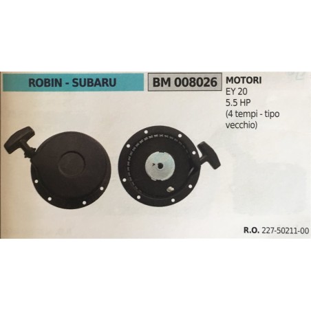 AVVIAMENTO COMPLETO BRUMAR ROBIN  SUBARU MOTORI EY 20 55 HP (4 tempi  tipo vecchio)