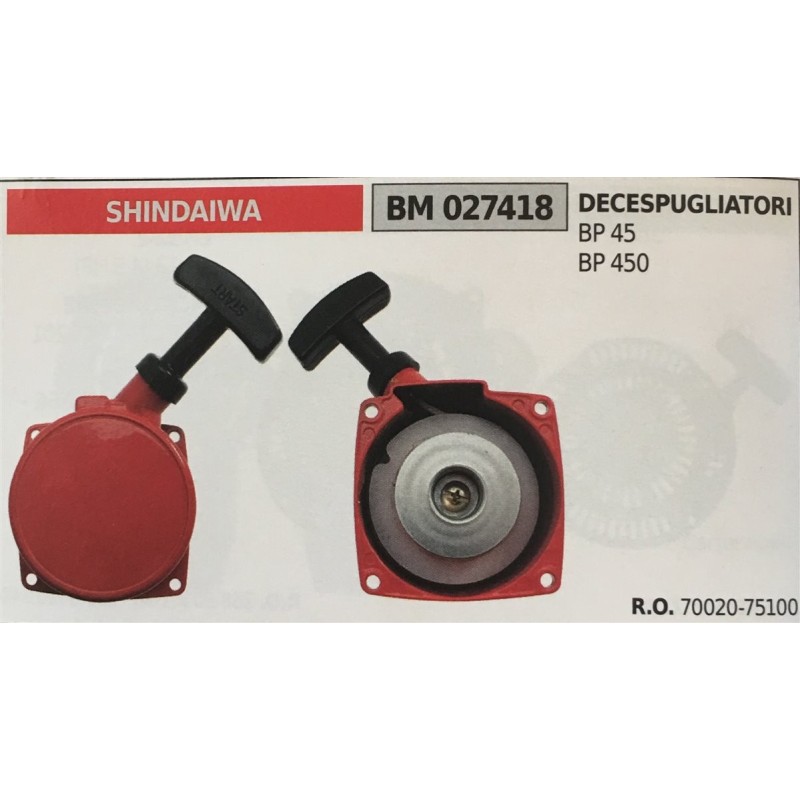 AVVIAMENTO COMPLETO BRUMAR SHINDAIWA DECESPUGLIATORI BP 45 BP 450