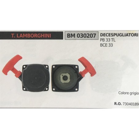 AVVIAMENTO COMPLETO BRUMAR T LAMBORGHINI DECESPUGLIATORI PB 33 TL BCE 33    colore grigio