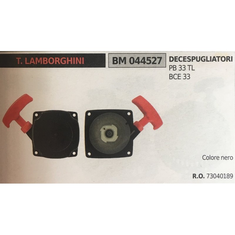 AVVIAMENTO COMPLETO BRUMAR T LAMBORGHINI DECESPUGLIATORI PB 33 TL BCE 33    colore nero