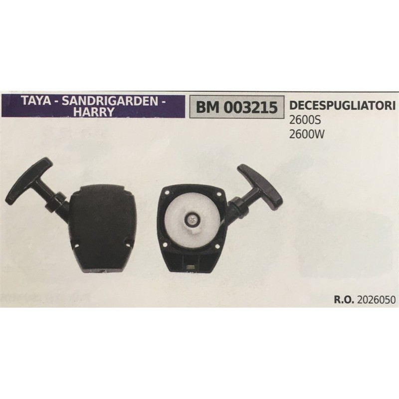 AVVIAMENTO COMPLETO BRUMAR TAYA  SANDRIGARDEN  HARRY DECESPUGLIATORI 2600S 2600W