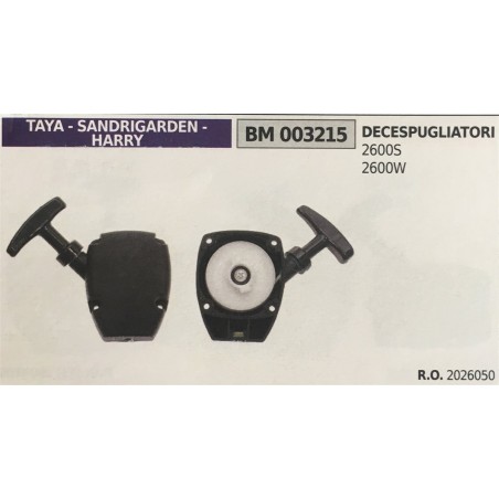 AVVIAMENTO COMPLETO BRUMAR TAYA  SANDRIGARDEN  HARRY DECESPUGLIATORI 2600S 2600W