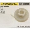 PULEGGIA AVVIAMENTO BRUMAR ALPINA  CASTOR  CASTELGARDEN  GGP MOTOSEGHE P 34 350 TR 350 SR 350