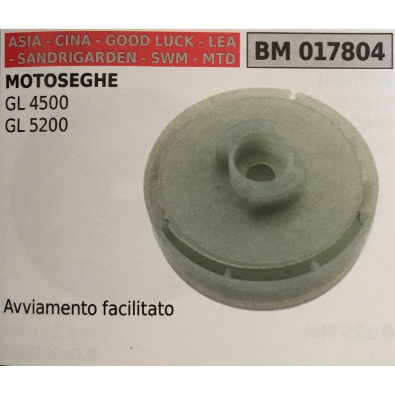 PULEGGIA AVVIAMENTO BRUMAR ASIA  CINA  GOOD LUCK  LEA  SANDRIGARDEN  SWM  MTD MOTOSEGHE GL 4500 GL 5200   avviamento facilitato