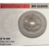 PULEGGIA AVVIAMENTO BRUMAR ASIA  CINA  GOOD LUCK  LEA  SANDRIGARDEN  SWM  MTD    Ø 76MM foro 145 mm h 245 mm