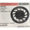 PULEGGIA AVVIAMENTO BRUMAR BRIGGS & STRATTON MOTORI QUANTUM  POWER VANGUARD 5 HP    Per saltarelli in metallo  Ø 138 MM