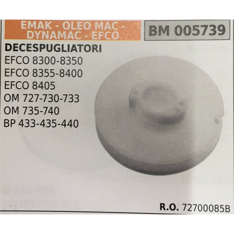 PULEGGIA AVVIAMENTO BRUMAR EMAK  OLEO MAC  DYNAMAC  EFCO DECESPUGLIATORI EFCO 83008350 EFCO 83558400 EFCO 8405 OM 727730733 OM