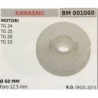 PULEGGIA AVVIAMENTO BRUMAR KAWASAKI MOTORI TG 24 TG 25 TG 28 TG 33    Ø 60 MM foro 125 mm