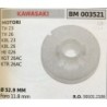 PULEGGIA AVVIAMENTO BRUMAR KAWASAKI MOTORI TH 23 TH 26 KBL 23 KBL 26 HE 026 KGT 26AC KTR 26AC    Ø 529 MM foro 118 mm