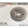 PULEGGIA AVVIAMENTO BRUMAR KAWASAKI MOTORI TJ 23    Ø 557 MM foro 113 mm