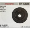 PULEGGIA AVVIAMENTO BRUMAR KAWASAKI MOTORI TJ 27E KBH 27B KGT 27B    Ø 558 MM foro 114 mm