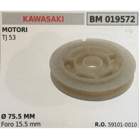 PULEGGIA AVVIAMENTO BRUMAR KAWASAKI MOTORI TJ 53    Ø 755 MM foro 155 mm