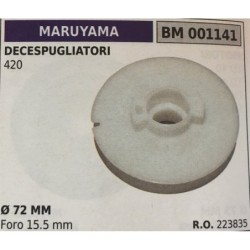 PULEGGIA AVVIAMENTO BRUMAR MARUYAMA DECESPUGLIATORI 420    Ø 72 MM foro 155 mm