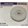 PULEGGIA AVVIAMENTO BRUMAR MARUYAMA DECESPUGLIATORI 420    Ø 72 MM foro 155 mm