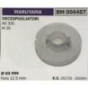 PULEGGIA AVVIAMENTO BRUMAR MARUYAMA DECESPUGLIATORI AE 320 M 35    Ø 60 MM foro 125 mm
