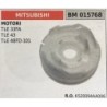 PULEGGIA AVVIAMENTO BRUMAR MITSUBISHI MOTORI TLE 33FA TLE 43 TLE 48FD101