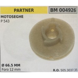 PULEGGIA AVVIAMENTO BRUMAR PARTNER MOTOSEGHE P 543    Ø 665 MM foro 12 mm