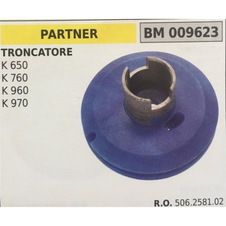 PULEGGIA AVVIAMENTO BRUMAR PARTNER TRONCATORI K 650 K 760 K 960 K 970