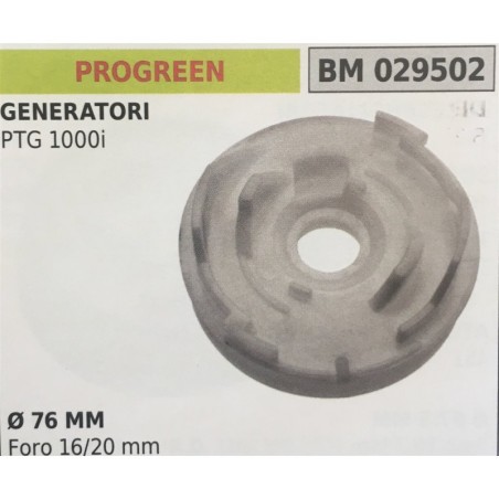 PULEGGIA AVVIAMENTO BRUMAR PROGREEN GENERATORI PTG 1000i    Ø 76 MM foro 1620 mm