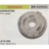 PULEGGIA AVVIAMENTO BRUMAR PROGREEN GENERATORI PTG 1000i    Ø 76 MM foro 1620 mm