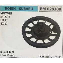 PULEGGIA AVVIAMENTO BRUMAR ROBIN  SUBARU MOTORI EY 203 EH 17 EX 17    Ø 131 MM foro 10 mm