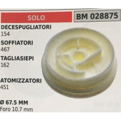 PULEGGIA AVVIAMENTO BRUMAR SOLO DECESPUGLIATORI  154 SOFFIATORI 467 TAGLIASIEPI 162 ATOMIZZATORI 451    Ø 675 MM foro 107 mm