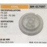 PULEGGIA AVVIAMENTO BRUMAR STIHL DECESPUGLIATORI FR 220 FS 160  FS 180 FS 220 SOFFIATORI SR 400 SR 420    Ø 68 MM foro 105 mm