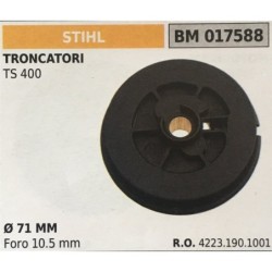 PULEGGIA AVVIAMENTO BRUMAR STIHL TRONCATORI TS 400    Ø 71 MM foro 105 mm
