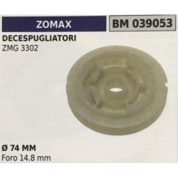 PULEGGIA AVVIAMENTO BRUMAR ZOMAX DECESPUGLIATORI ZMG 3302    Ø 74 MM foro 148 mm