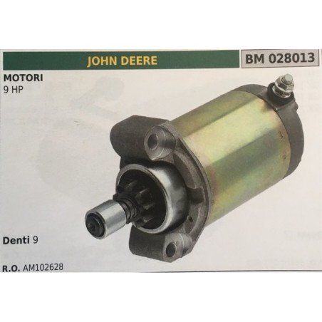 MOTORINO AVVIAMENTO BRUMAR JOHN DEERE MOTORI 9 HP    DENTI 9