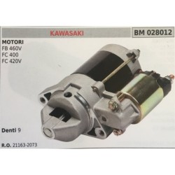MOTORINO AVVIAMENTO BRUMAR KAWASAKI MOTORI FB 460V FC 400 FC 420V    DENTI 9