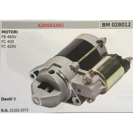 MOTORINO AVVIAMENTO BRUMAR KAWASAKI MOTORI FB 460V FC 400 FC 420V    DENTI 9