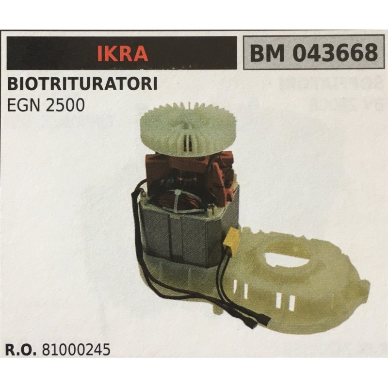 MOTORE ELETTRICO BRUMAR IKRA BIOTRITURATORI EGN 2500