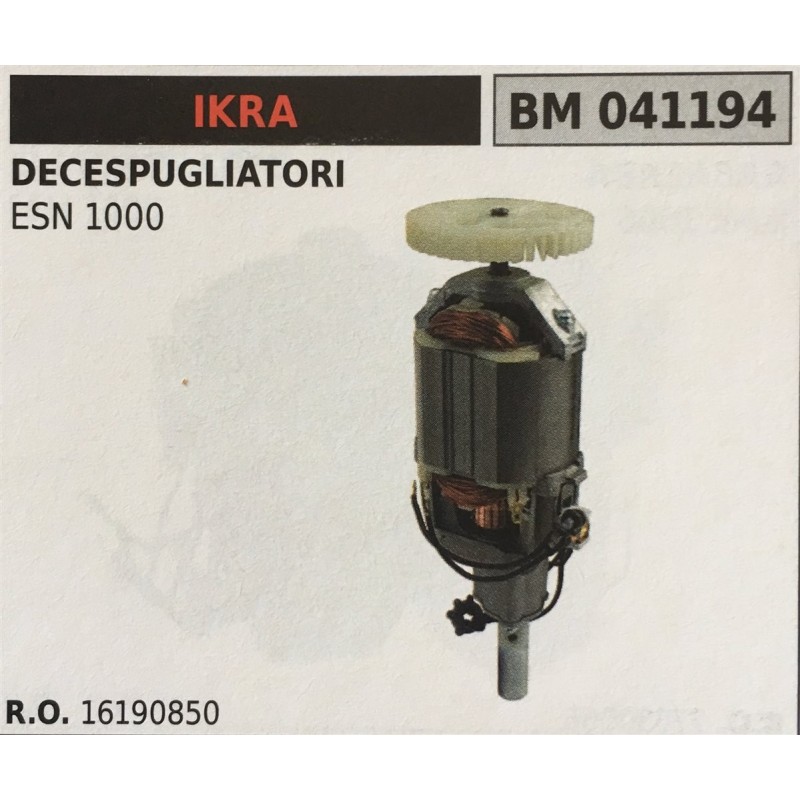 MOTORE ELETTRICO BRUMAR IKRA DECESPUGLIATORI ESN 1000