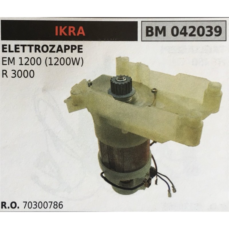 MOTORE ELETTRICO BRUMAR IKRA ELETTROZAPPE EM 1200 (1200W) R 3000