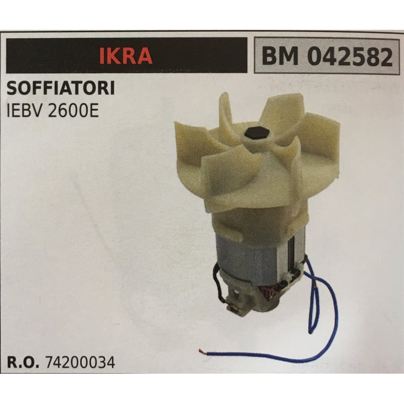 MOTORE ELETTRICO BRUMAR IKRA SOFFIATORI IEBV 2600E
