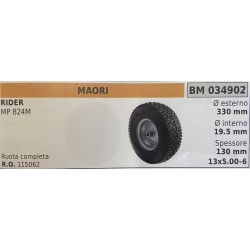 BRUMAR RUOTE VARIE MAORI  RIDER MP 824M  ruota completa Ø esterno 330 mm Ø interno 195 mm spessore 130 mm  RO 115062  13x5006